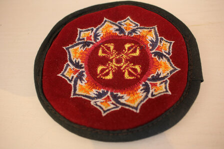 Klankschaalkussen mandala double dorjé