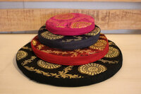 Klankschaalkussen Ø25 cm extra dik, brokaat